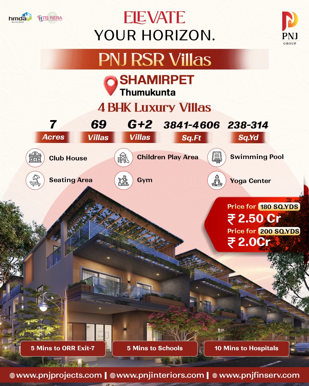 PNJ RSR Villas, Shamirpet