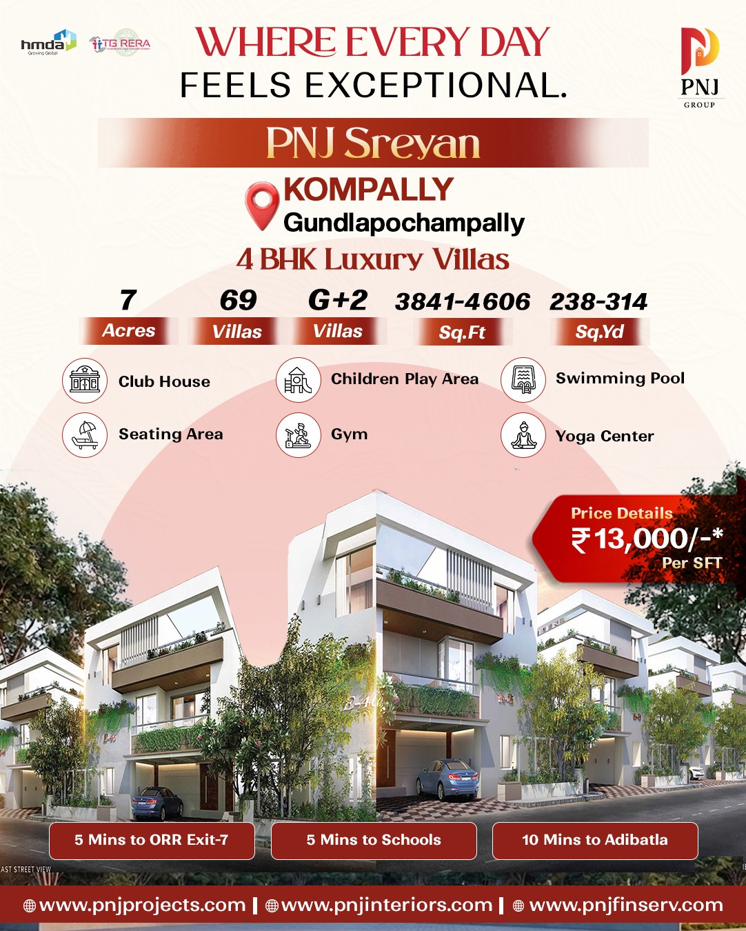 PNJ Sreyan, Kompally
